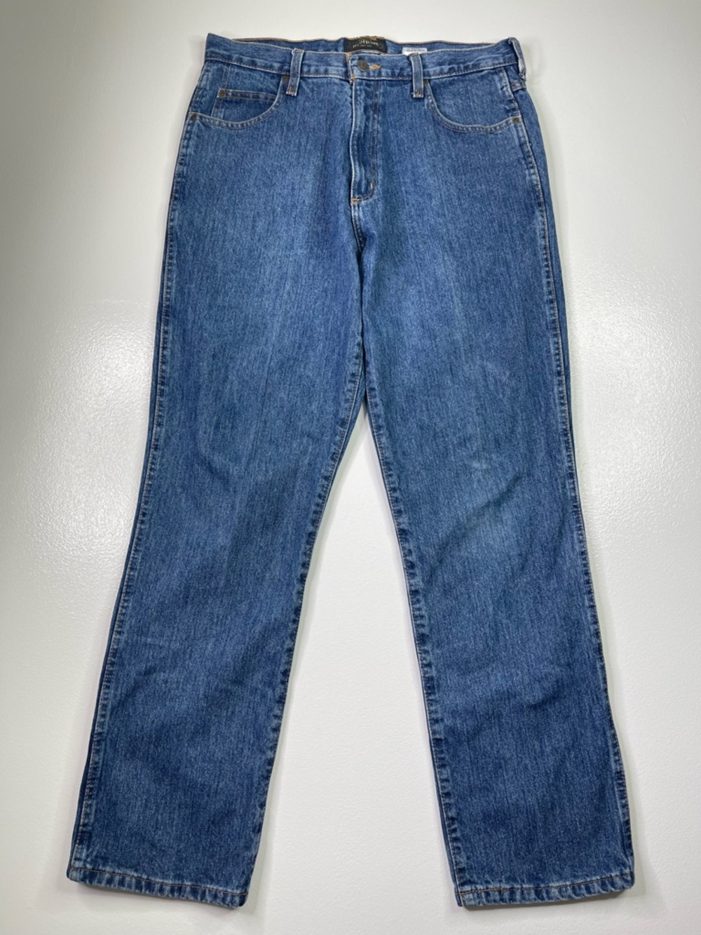 RedHead Relaxed Fit Medium Wash 100% Cotton Denim Jeans 33x32